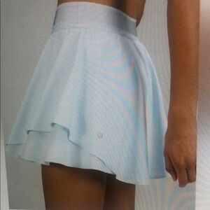 Lululemon Athletica Court Rival Powder Blue High Rise Tennis Mini Skirt